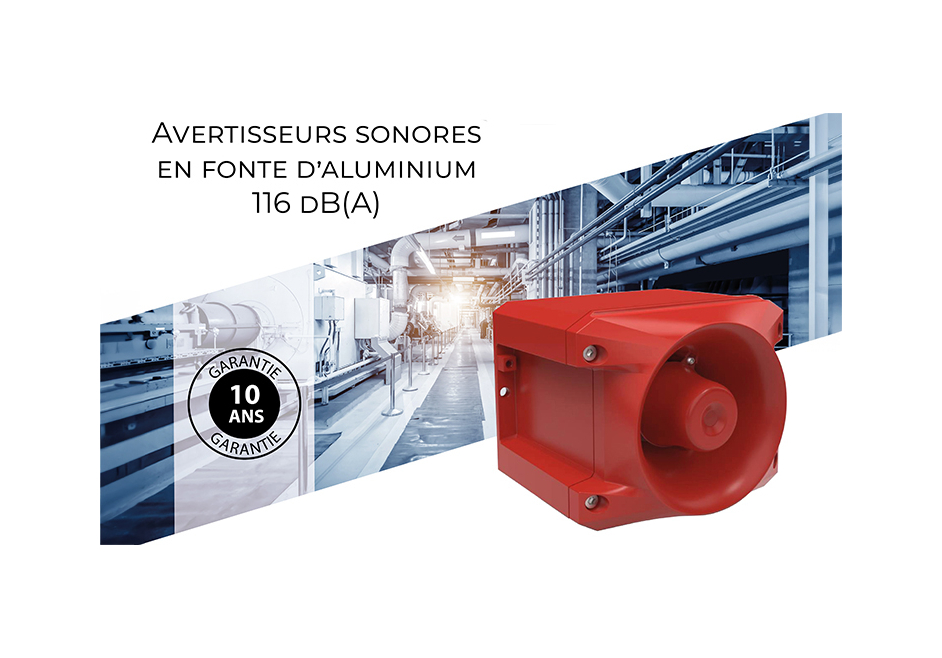 Sirène PRO10 en fonte d'aluminium