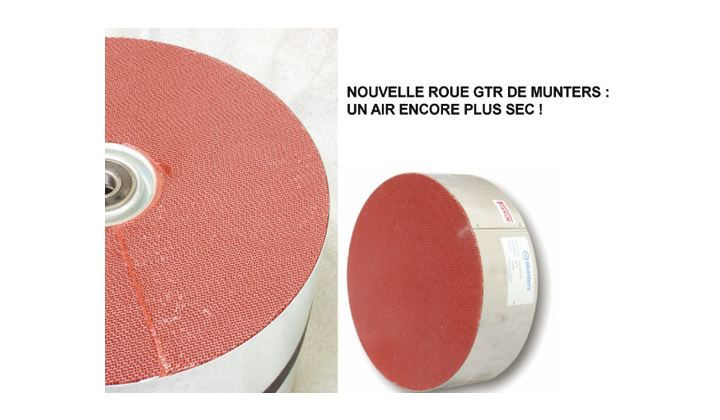 Nouvelle roue à adsorption de Munters