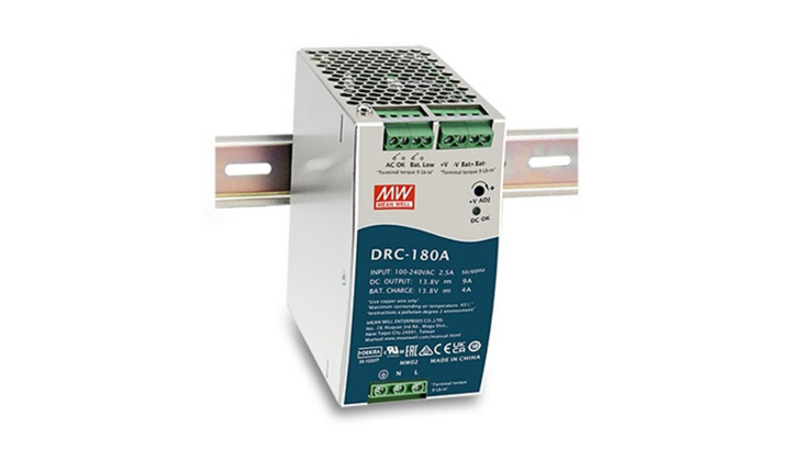 Alimentations de sécurité de type rail DIN Mean Well DRC-40/60/100