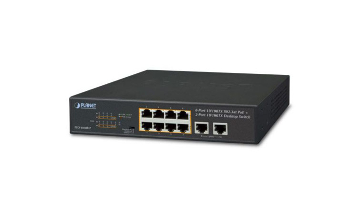 Planet FSD-1008HP: un nouveau commutateur PoE+ 