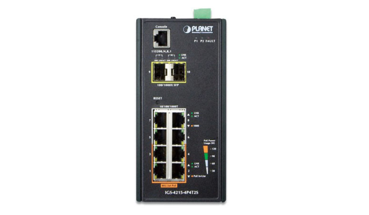 Nouveau switch industriel manageable IGS-4215-4P4T2S