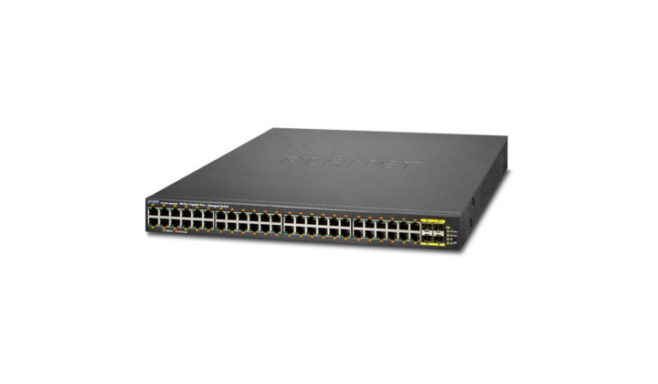 WGSW-48040HP de PLANET, le premier switch Gigabit PoE manageable 48 ports