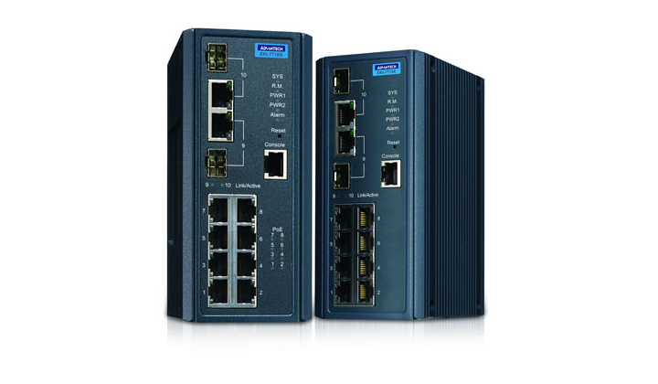 commutateur Ethernet administrés EKI-7710 Advantech avec IXM