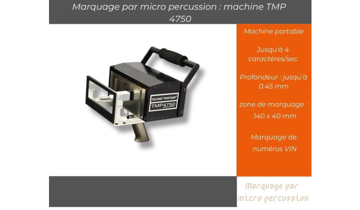 Marquage par Micro-percussion portable
