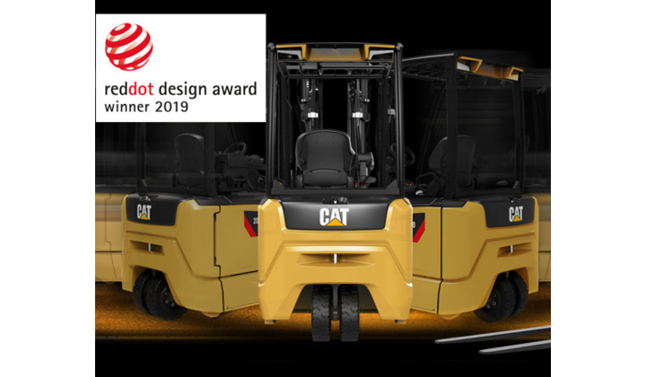 Le tout nouveau chariot Cat® électrique 48 volts récompensé par le Red Dot Award 2019