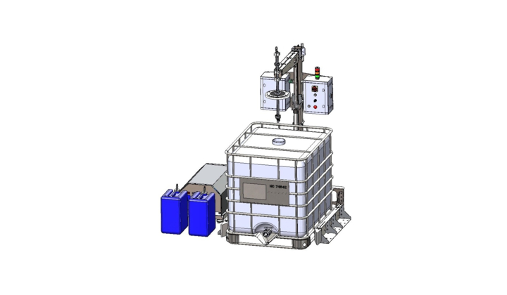 Station de lavage IBC SL-1022 pour containers IBC et GRV