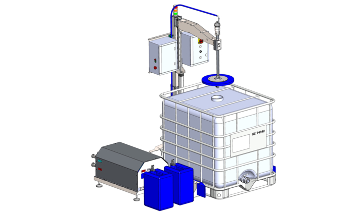 Système de nettoyage de conteneurs GRV IBC et Cubitainers - Lavage