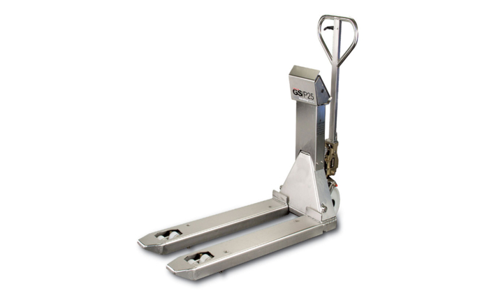 Transpalette peseur en Inox