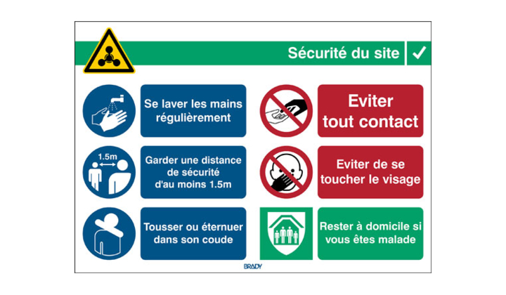 Des panneaux d’identification d’installation gratuits pour  aider à empêcher la propagation du COVID-19  