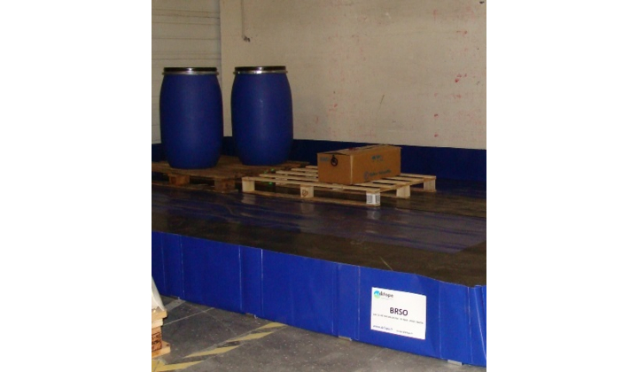 Bac de stockage souple pliable avec rétention 5250 litres