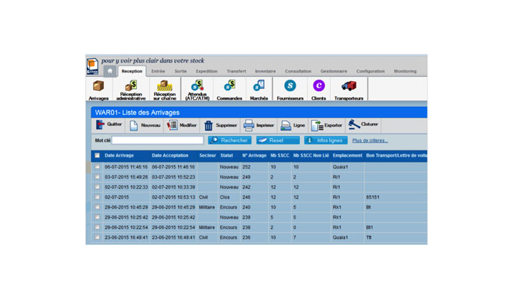 logiciel de gestion d'entrepot G-Stock Electroclass