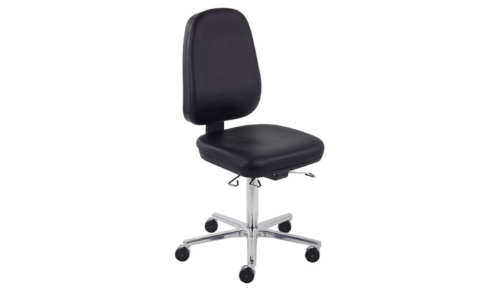 La chaise ergonomique YouToo avec assise en tissu Base blanche