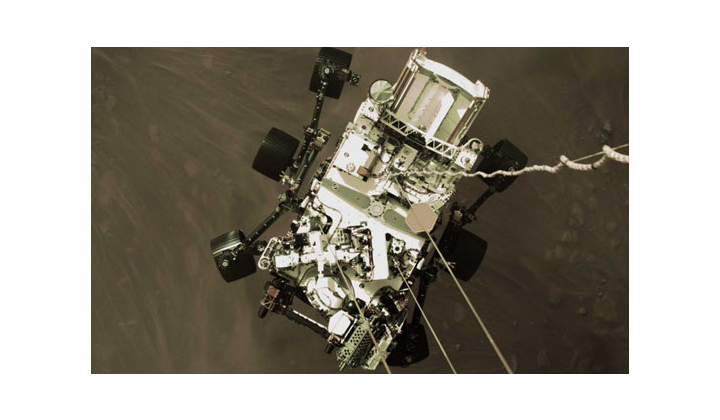 Les caméras de vision artificielle FLIR filme l’atterrissage sur Mars du rover Perseverance de la NASA