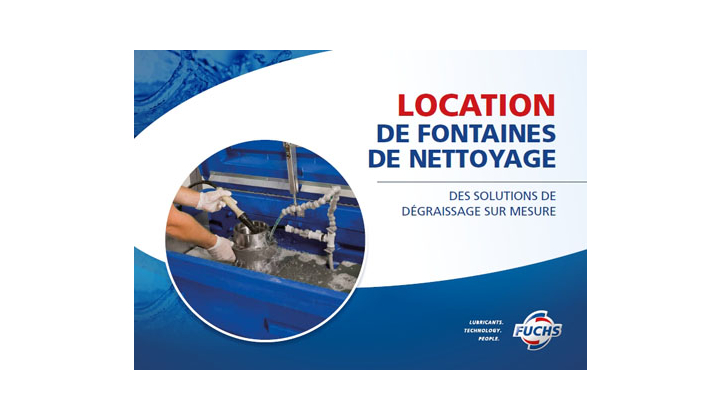 Location de fontaine de nettoyage biologique ou lessivielle Fuchs