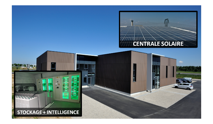 centrale électrique hybride PV diesel pour bâtiment