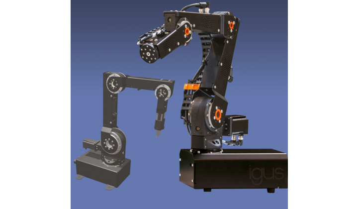 Grâce aux nouveaux composants robolink, Igus propose maintenant des robots pick-and-place à quatre ou cinq degrés de liberté en deux tailles et à des prix extrêmement intéressants