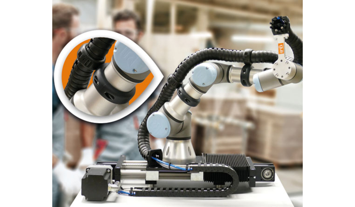 Igus lance un nouveau concept de fixation rapides des chaînes porte-câbles aux cobots et robots industriels