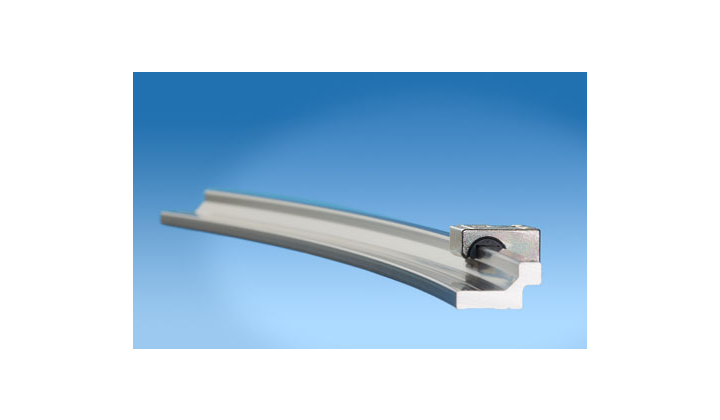 Rails de guidage courbés en aluminium anodisé