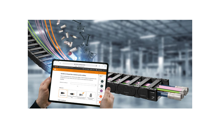 Un nouvel outil en ligne IGUS permet la configuration simple de chaînes porte-câbles confectionnées