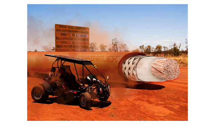 Un SolarBuggy, équipé de câbles chainflex® , à la conquête du désert à bord 