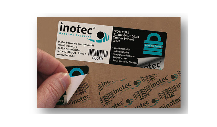 Etiquette de sécurité inviolable Diosecure