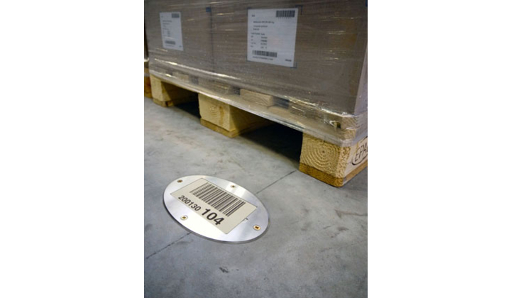 FloorBlock® HDR : l'identification des emplacements de stockage.