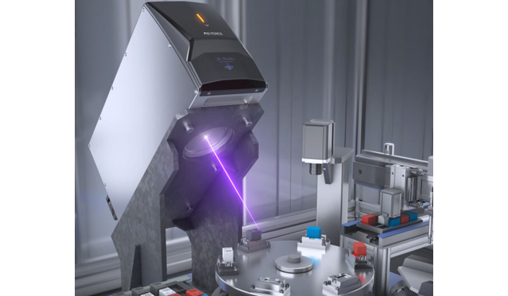 Marqueur laser UV 3D de KEYENCE : il s’adapte à une grande variété de matériaux