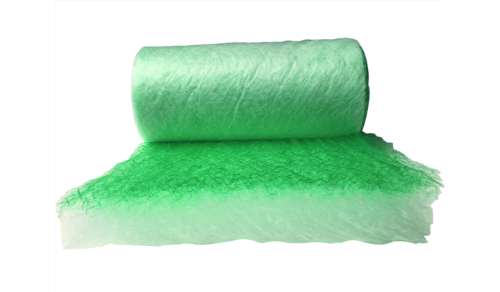 Natte filtrante anti-poussière et anti-brouillard de peinture G4 (EU4)  paint-stop vert - épaisseur 100mm - rouleau de 20 m