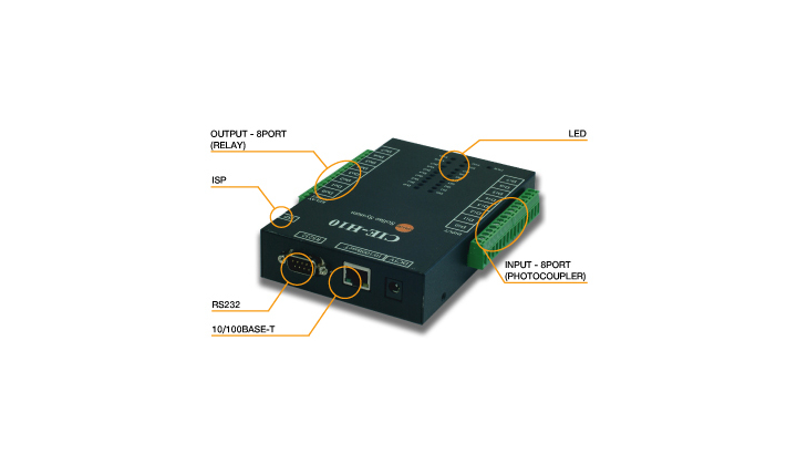 Convertisseur TCP/IP <> RS232 & Entrées/Sorties