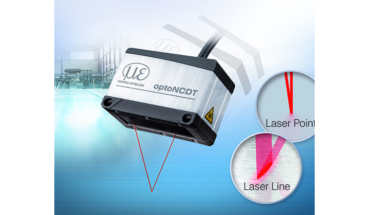 Capteur de déplacement à triangulation laser optoNCDT 1900 laser pour l’automatisation avancée