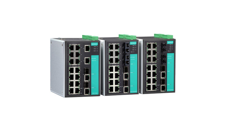 Commutateur Ethernet industriel résistant à 18 ports Moxa EDS-518E