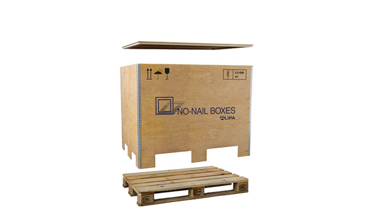 EUROBOX 61, une caisse pliante réutilisable pour palettes