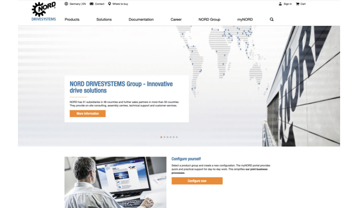 Un nouveau site web chez NORD DRIVESYSTEMS