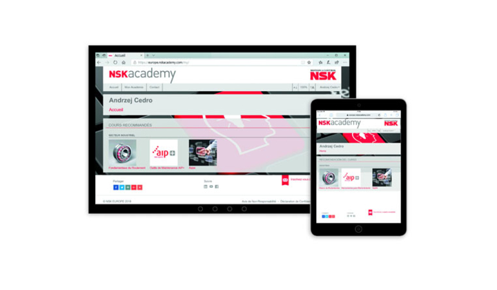 La plate-forme de formation en ligne Académie NSK désormais disponible en français et en espagnol