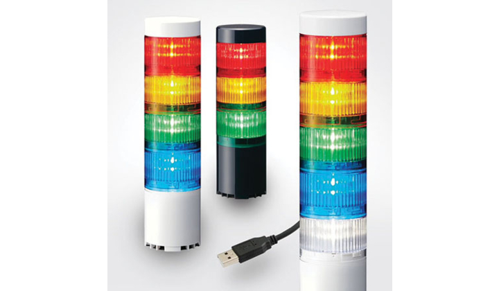 Colonne de signalisation lumineuse avec USB