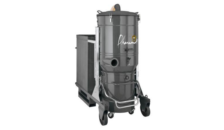 Aspirateur industriel triphasé poussières, déchets légers et lourds