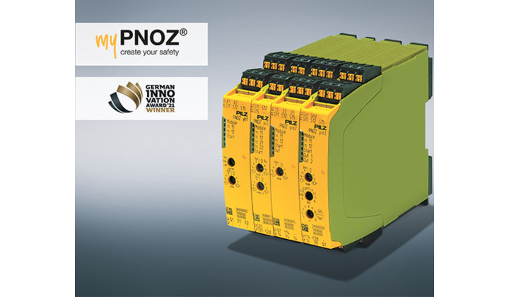 Le relais de sécurité innovant myPNOZ de Pilz gagnant du German Innovation Award 2021