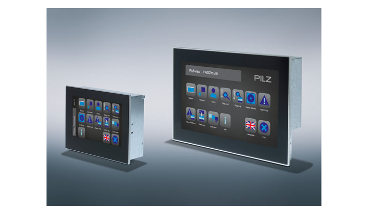 Pilz lance les nouvelles interfaces Homme Machine PMIvisu v807 et v812 
