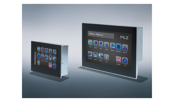 Pilz lance les nouvelles interfaces Homme Machine PMIvisu v807 et v812