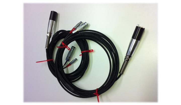Câble standard avec sonde de mesure par ultrasons et sonde de température pour vis PMTS
