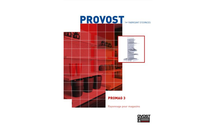 catalogue rayonnage pour magasin Provost