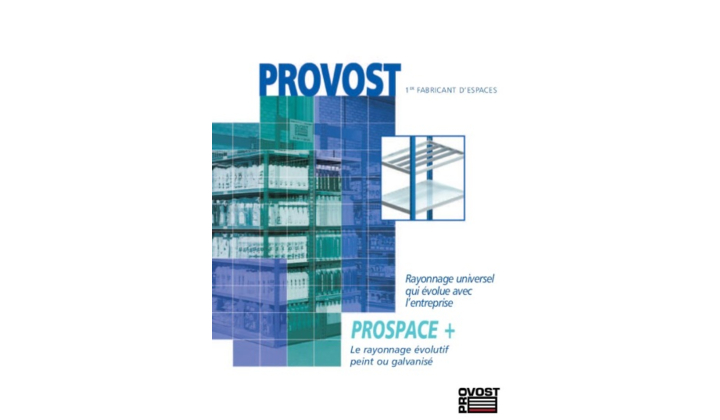 Catalogue PROSPACE+ rayonnage évolutif 