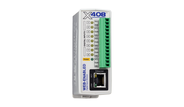 Module 8 entrées numériques sur TCP/IP - Série X-408