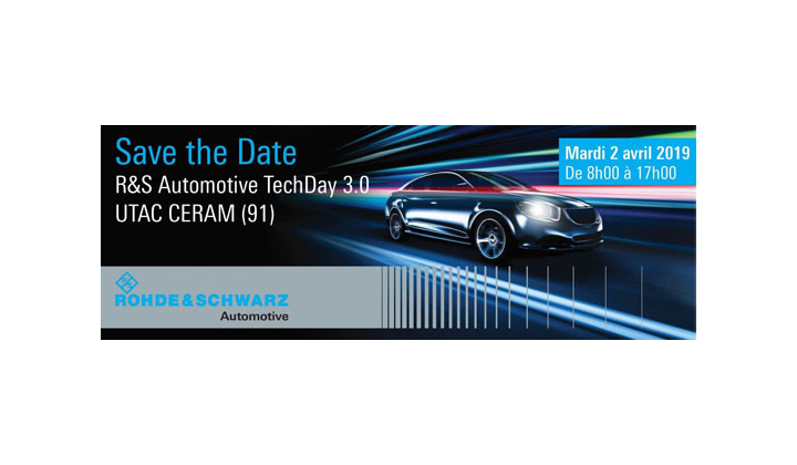 R&S Automotive Tech Day 3.0 : Le rendez-vous pour la mobilité de demain.