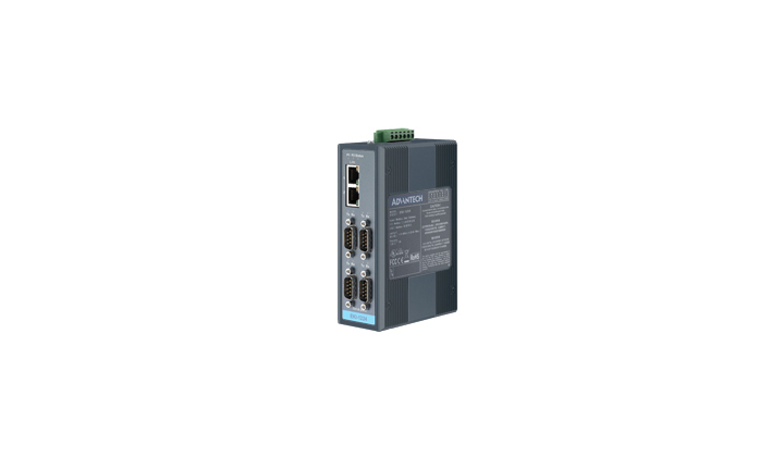 Passerelle de communication Modbus TCP vers 2 Ports RS-232/422/485