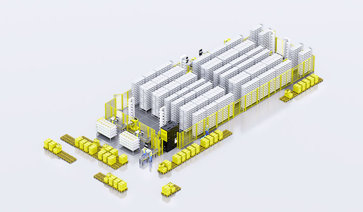 Les SSI robots mobiles de SSI Schaefer au service de la supply chain de Lesage Prestige