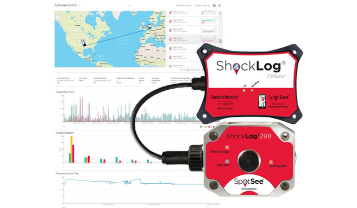 Enregistreur de choc géo-localisé Shocklog Cellular