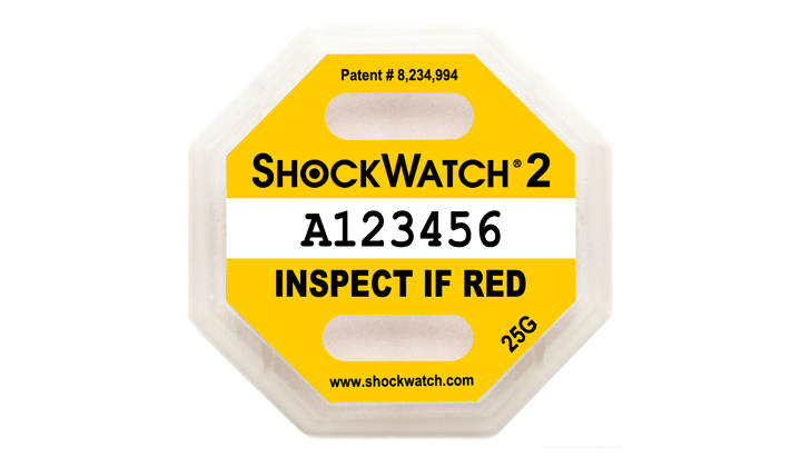 Indicateur de choc Shockwatch 2