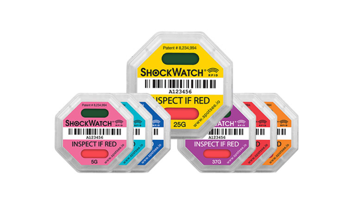 Une étiquette RFID qui détecte les chocs 