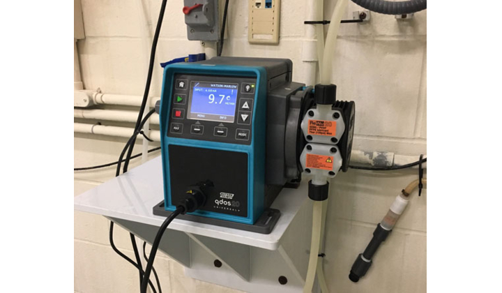 Une nouvelle pompe d'assainissement au sein d'une usine de traitement de l'eau dans le Minnesota